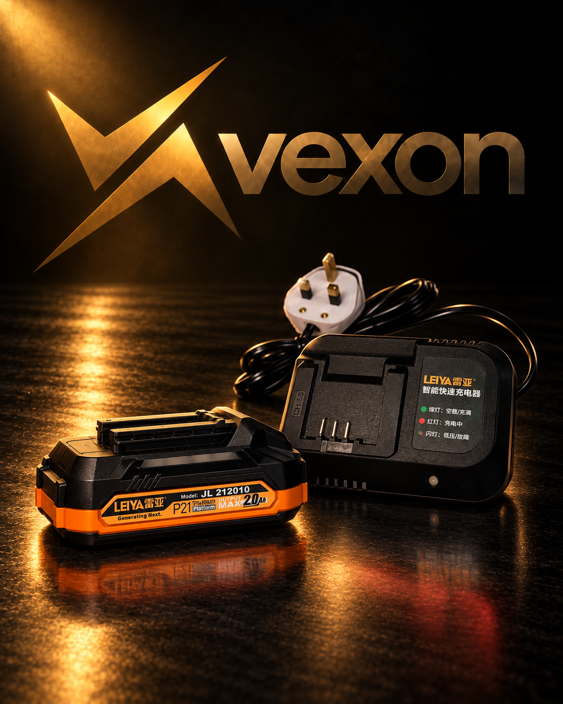 LEIYA 21V Battery & Charger Set